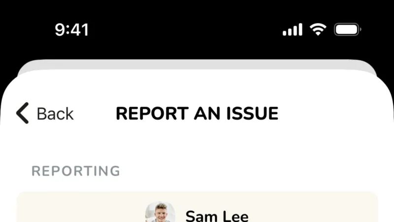 Flag & Report — Clubhouse, Social UI