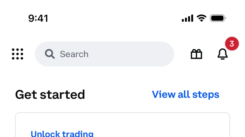 Browse & Discover — Coinbase, Fintech UI