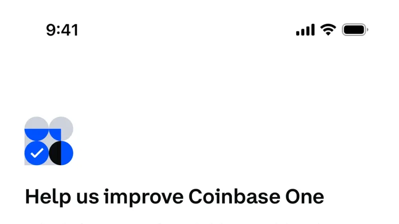 Feedback — Coinbase, Fintech UI