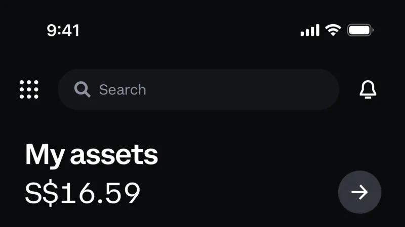 Dark Mode — Coinbase, Fintech UI