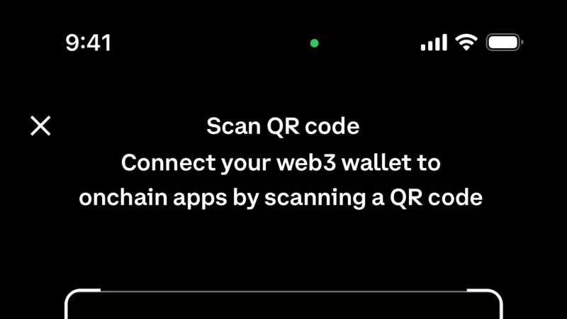 Camera & Scanner — Coinbase, Fintech UI