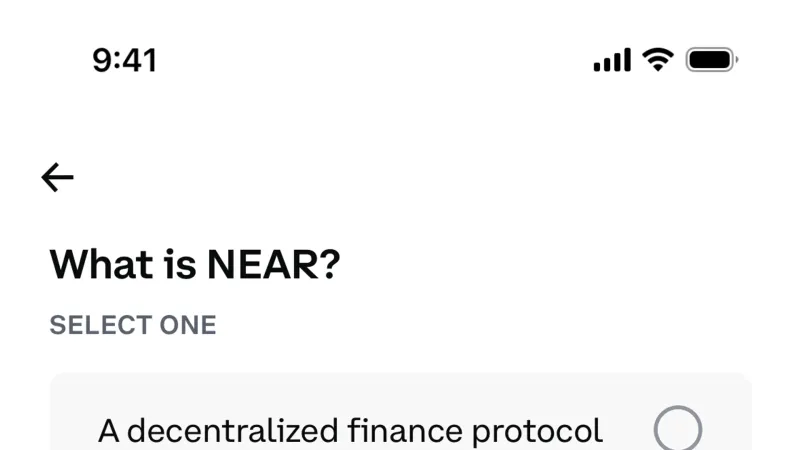 Acknowledgement & Success — Coinbase, Fintech UI