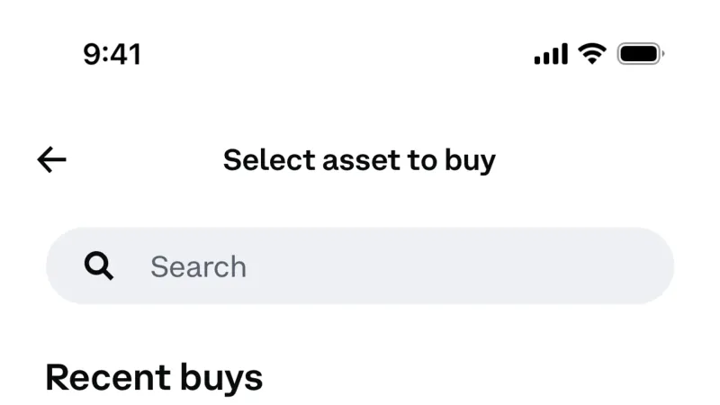 Chip — Coinbase, Fintech UI