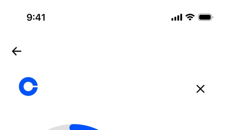 Progress — Coinbase, Fintech UI