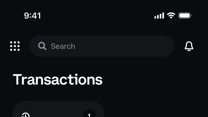 Dark Mode — Coinbase, Fintech UI