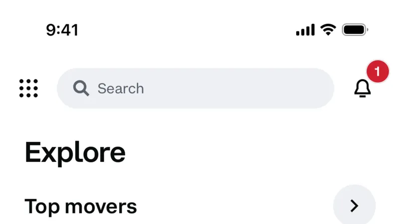 Browse & Discover — Coinbase, Fintech UI