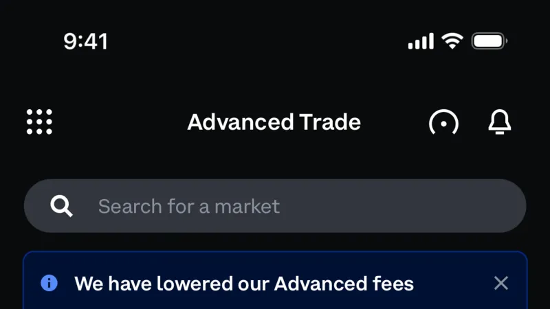 Browse & Discover — Coinbase, Fintech UI