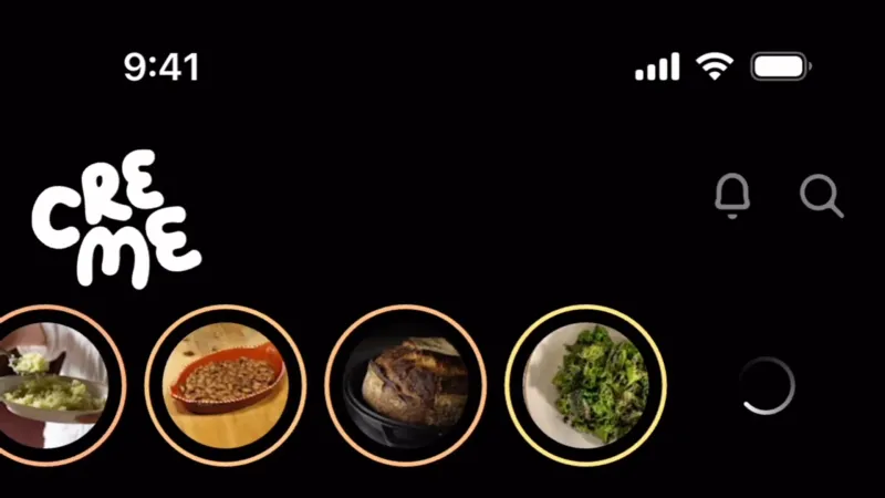 Loading — CREME, Food & Drink UI
