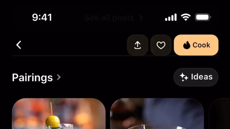 Suggestions & Similar Items — CREME, Food & Drink UI