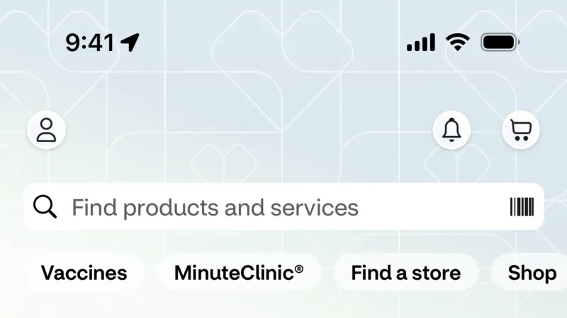 Search Bar — CVS Health, Health UI