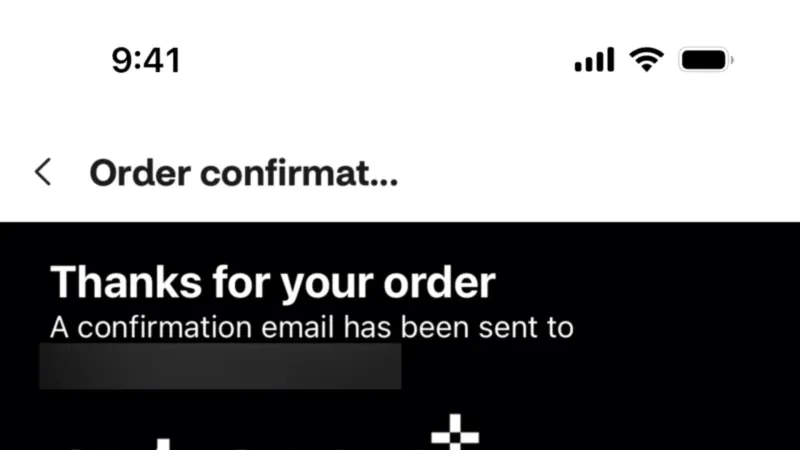 Order Confirmation — CVS Health, Health UI