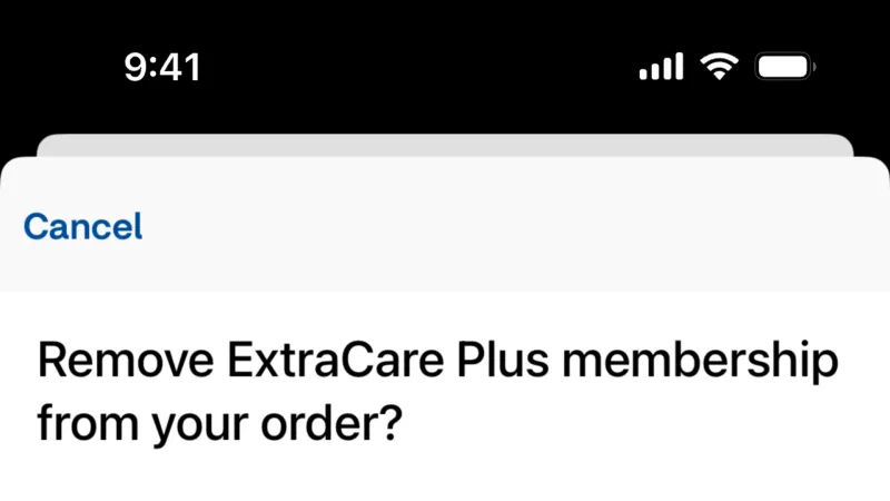 Delete — CVS Health, Health UI