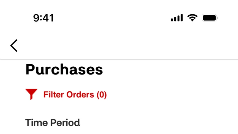 Order History — CVS Health, Health UI