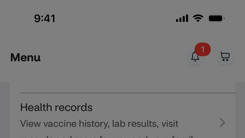 Dialog — CVS Health, Health UI