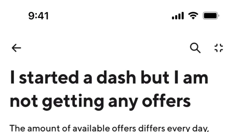 Help & Support — DoorDash Dasher, Food & Drink UI