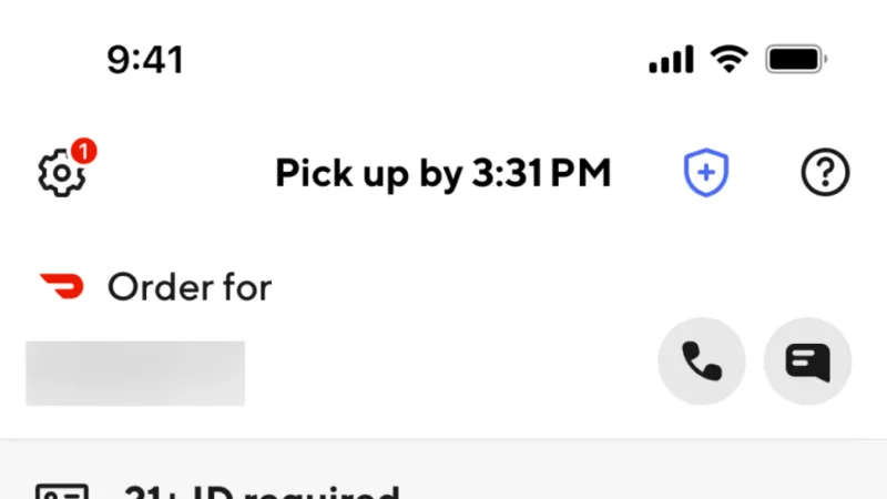 Badge — DoorDash Dasher, Food & Drink UI