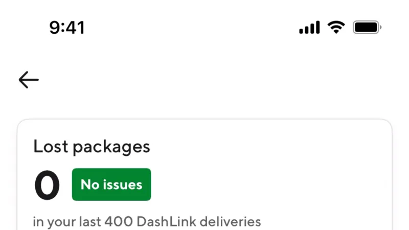 Charts — DoorDash Dasher, Food & Drink UI