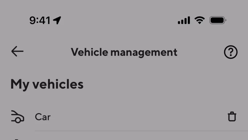 Delete — DoorDash Dasher, Food & Drink UI