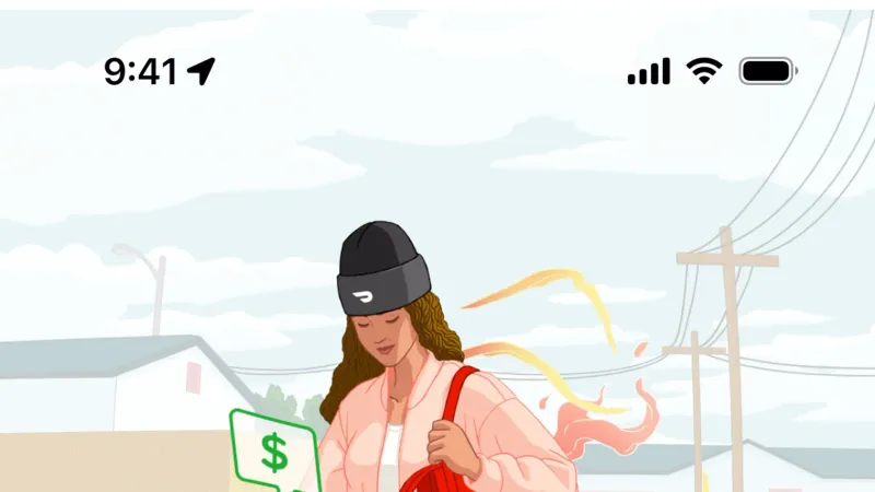 Welcome & Get Started — DoorDash Dasher, Food & Drink UI