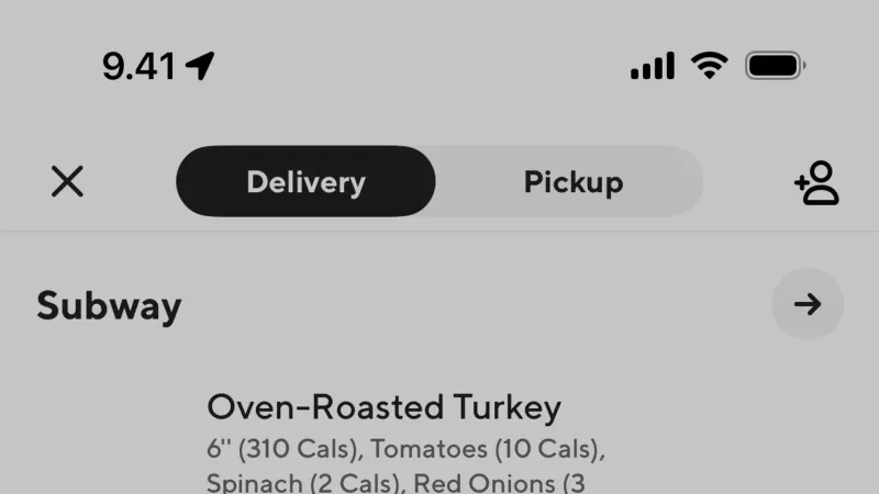 Suggestions & Similar Items — DoorDash, Food & Drink UI