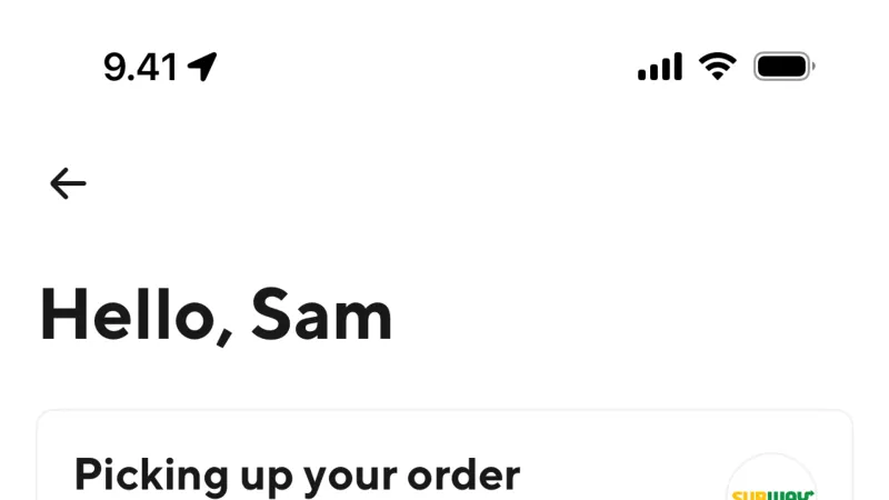 Date & Time — DoorDash, Food & Drink UI
