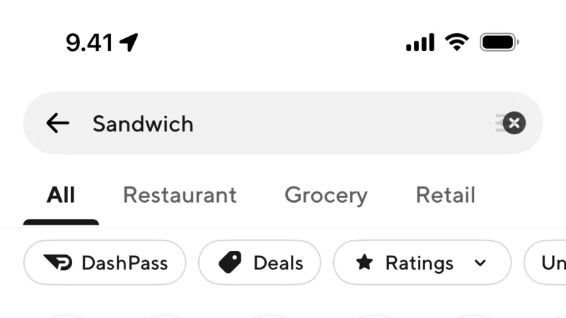 Card — DoorDash, Food & Drink UI