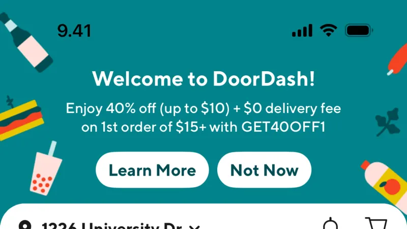 Banner — DoorDash, Food & Drink UI