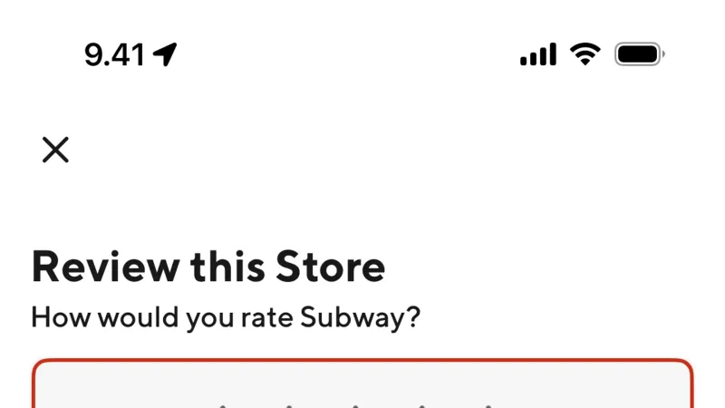 Error — DoorDash, Food & Drink UI