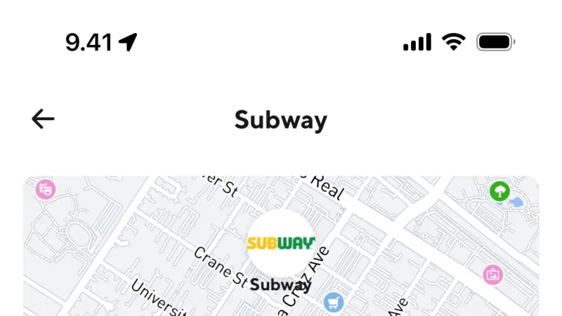 Map Pin — DoorDash, Food & Drink UI