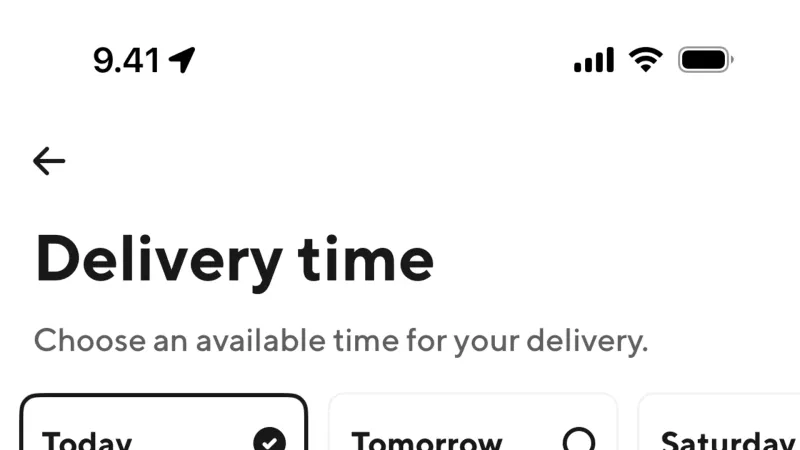 Set — DoorDash, Food & Drink UI