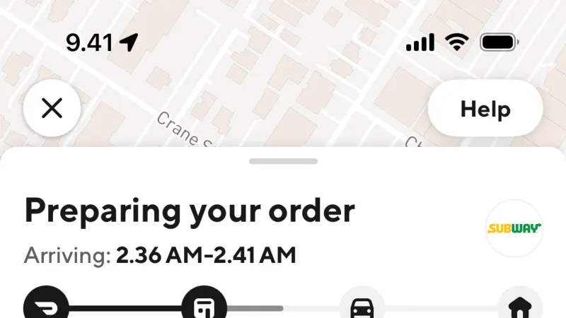 Accordion — DoorDash, Food & Drink UI