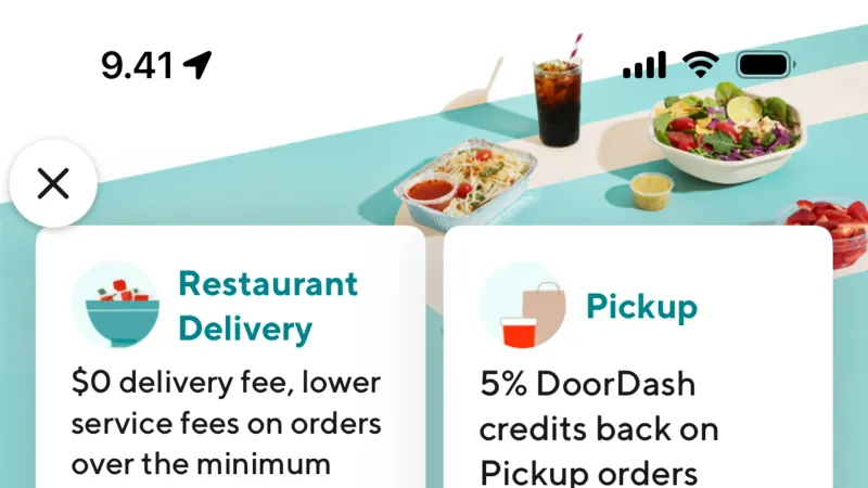 Feature Info — DoorDash, Food & Drink UI