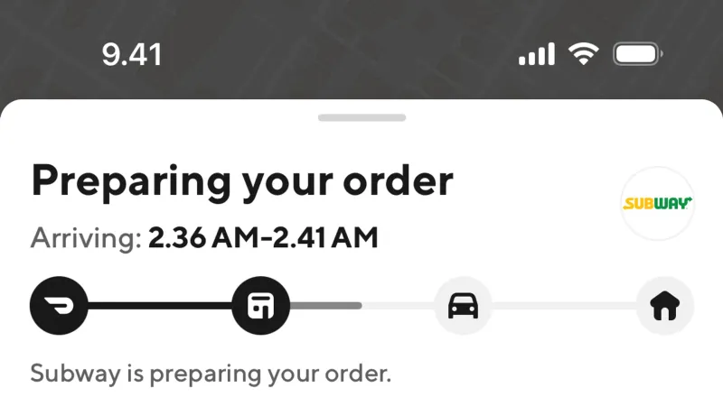 Accordion — DoorDash, Food & Drink UI