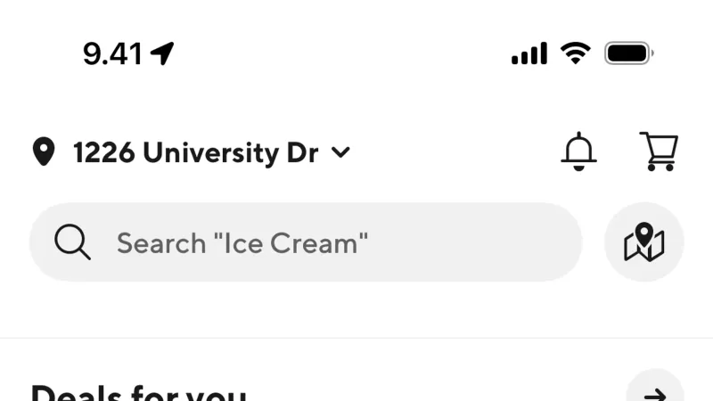 Home — DoorDash, Food & Drink UI