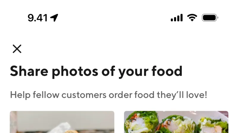 Gallery — DoorDash, Food & Drink UI