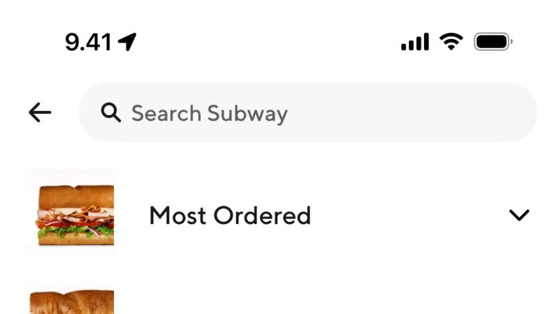 Search Bar — DoorDash, Food & Drink UI