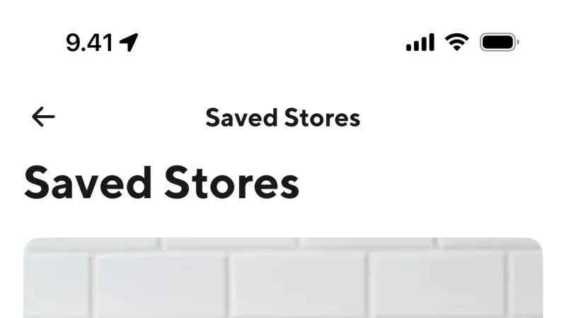Stacked List — DoorDash, Food & Drink UI