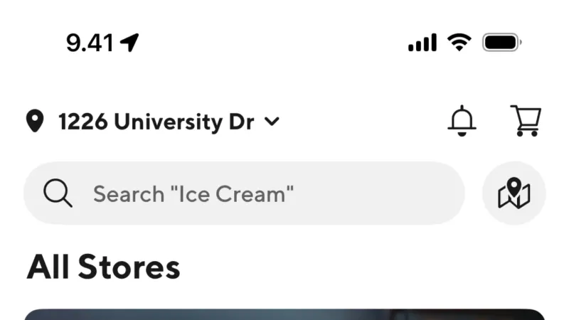 Home — DoorDash, Food & Drink UI