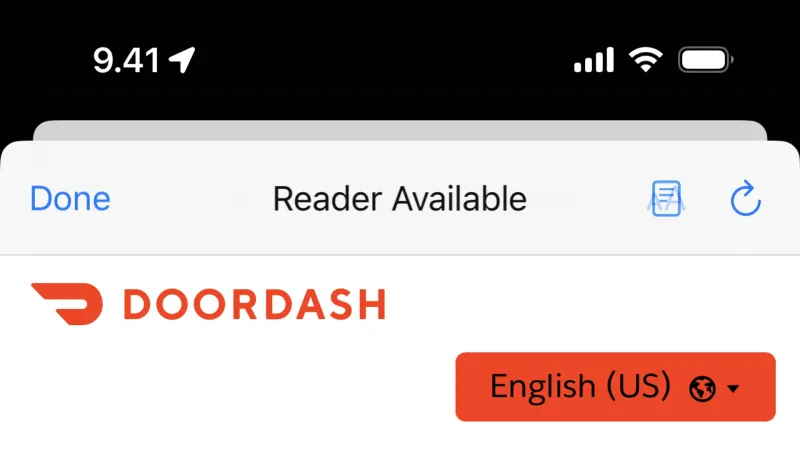 Terms & Conditions — DoorDash, Food & Drink UI