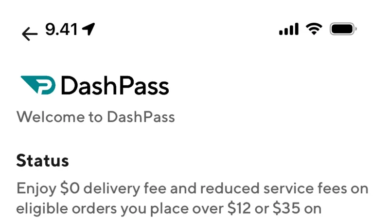 Billing — DoorDash, Food & Drink UI