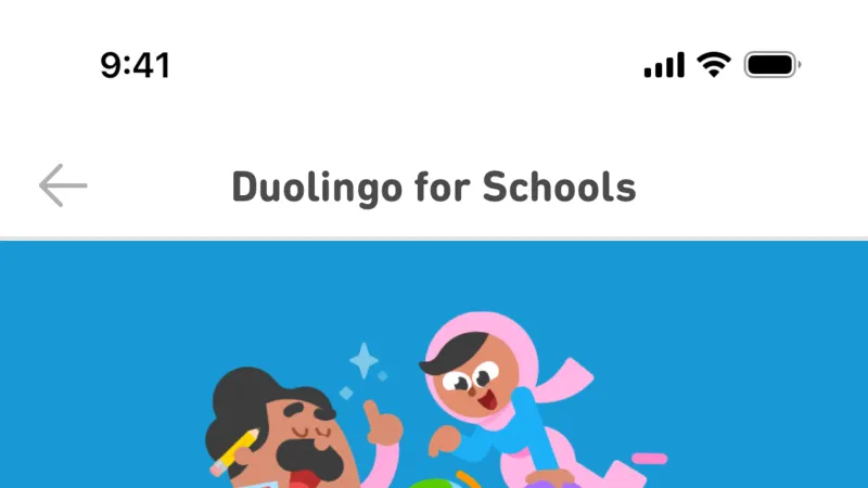 Error — Duolingo, Education UI