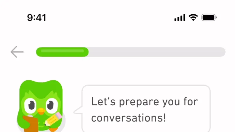 Tile — Duolingo, Education UI