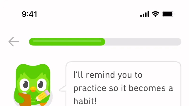 Permission — Duolingo, Education UI