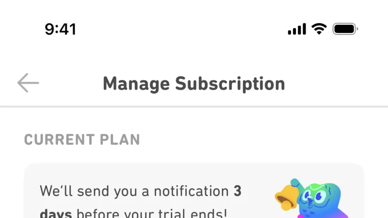 Billing — Duolingo, Education UI