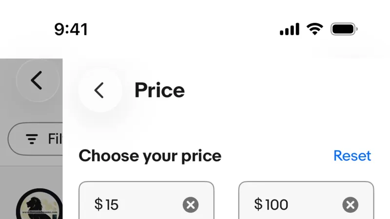 Filter & Sort — eBay, E-commerce UI