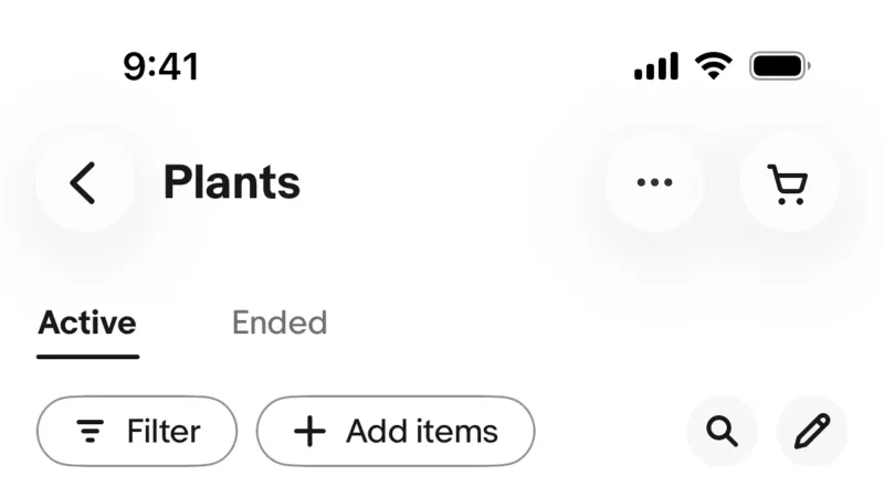 Bookmarks & Collections — eBay, E-commerce UI