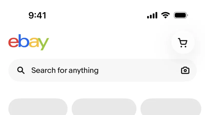 Loading — eBay, E-commerce UI