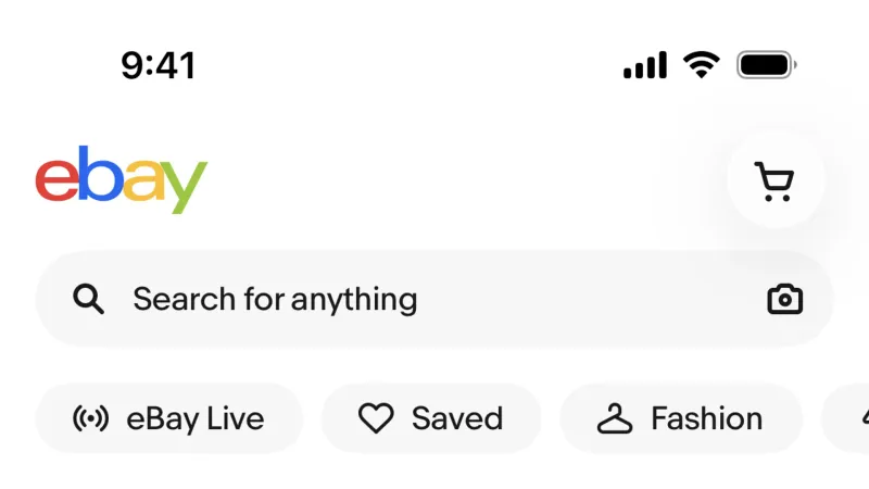 Welcome & Get Started — eBay, E-commerce UI