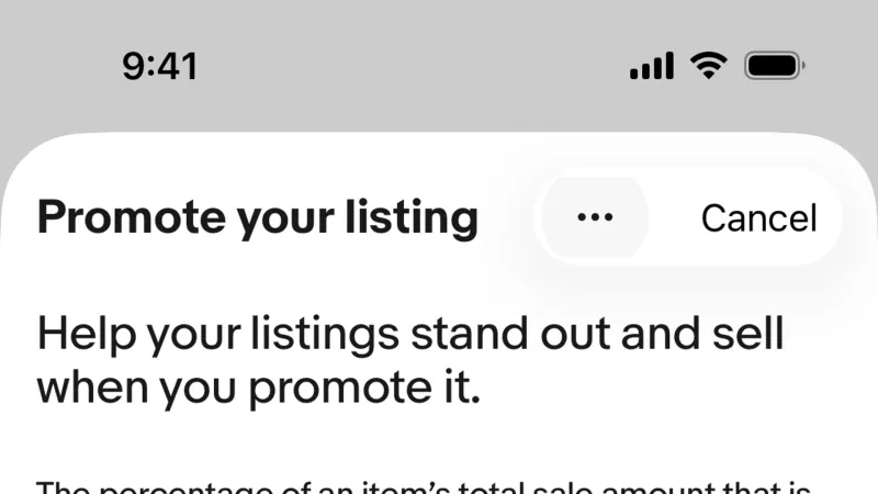 Other Action — eBay, E-commerce UI
