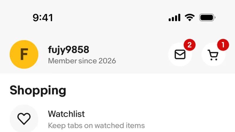 Badge — eBay, E-commerce UI